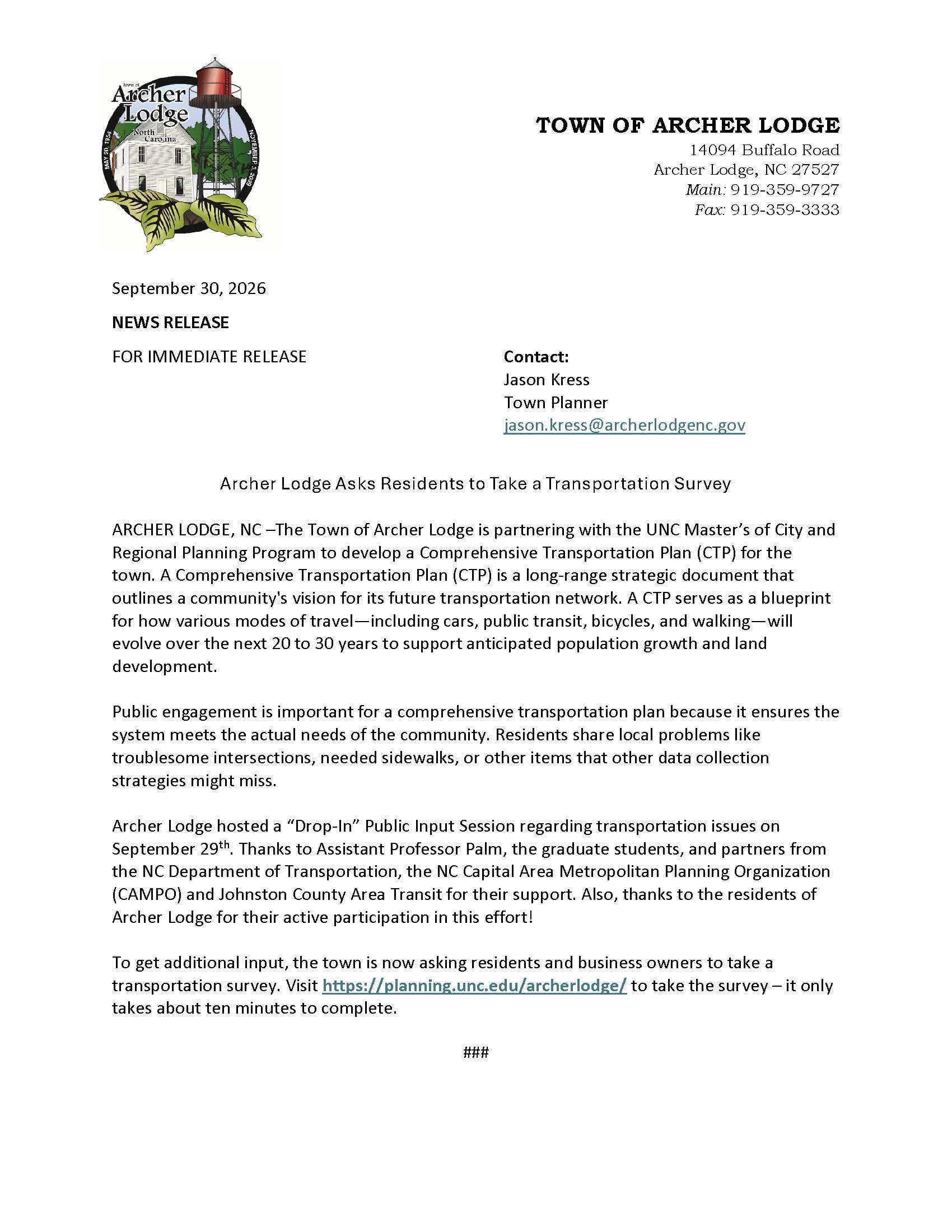 NEWS%20RELEASE%20-%20Archer%20Lodge%20-%20260930%20-%20Archer%20Lodge%20Asks%20Residents%20to%20Take%20a%20Transportation%20Surveypdf.jpg